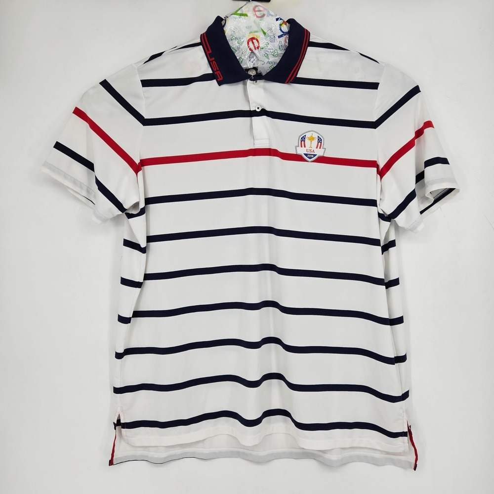 Ralph Lauren RLX Shirt Mens XXL Polo Golf Short Sleeve 2016 Ryder Cup USA